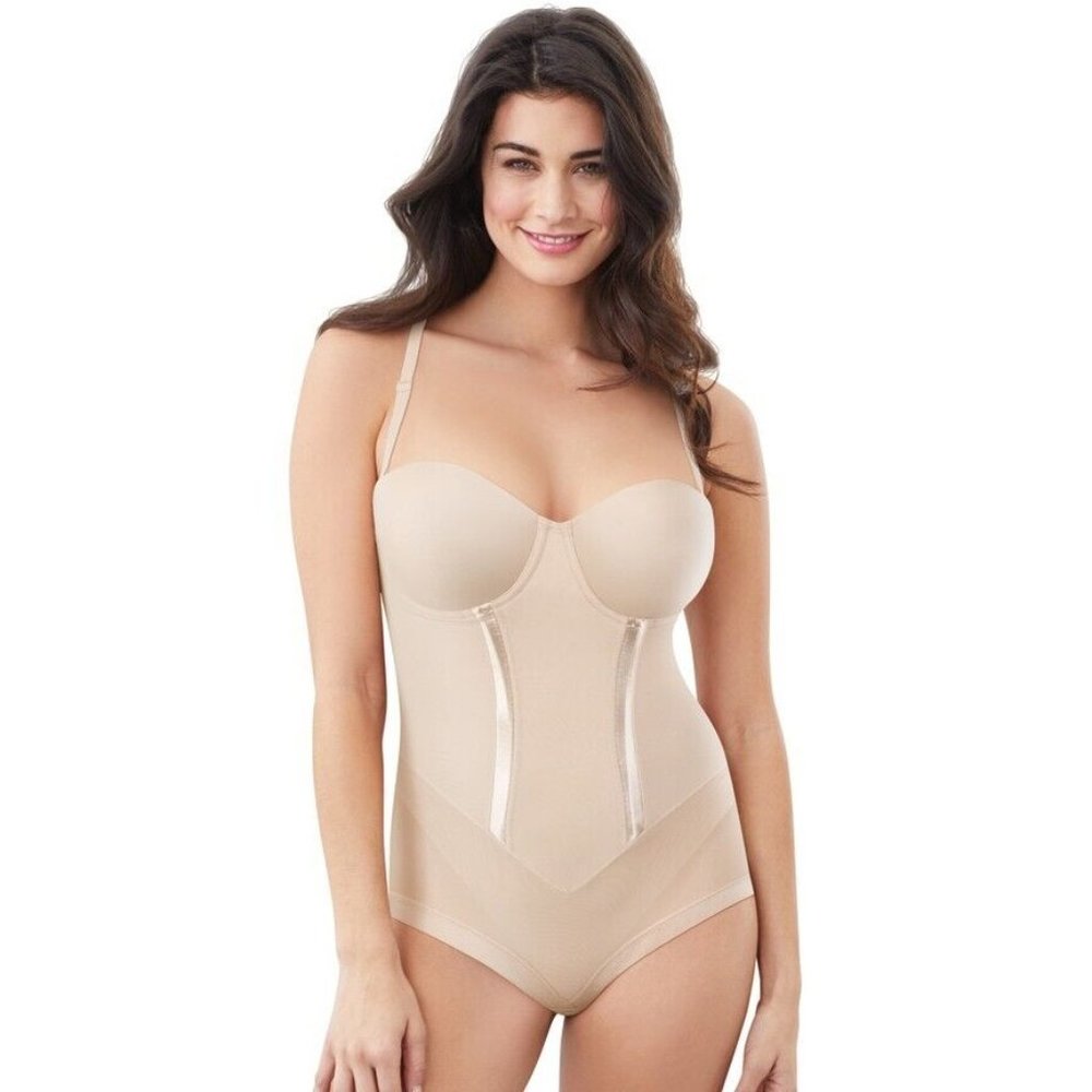 MaidenForm Body Shaper Firm Tummy Control With Built-In Bra & Anti-Static